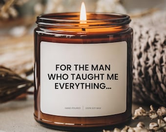 Vela de Papá: Vela de soja perfumada para el Día del Padre, decoración del hogar, regalo para él, relajación, ambiente acogedor, regalo para papá