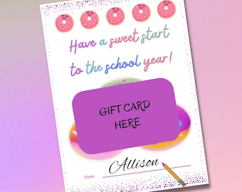 Teacher Appreciation Gift Card Holder, Printable Gift for Teacher, Teacher Gift