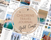 Gold Coast Kids Travel Journal | Holiday Activity Book | Theme Park Diary | Family Trip Keepsake | Summer School Holidays Australia