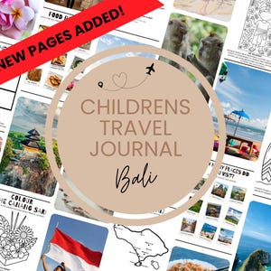 Diario di viaggio per bambini a Bali: pagine da colorare e attività (download in PDF) Età 5-12 anni