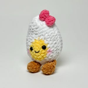 Crochet Mini Egg Keychain: Handmade Amigurumi Plushie