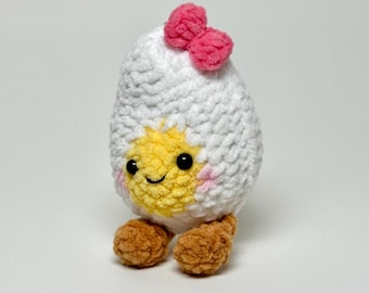 Gehäkelte Mini Ei Schlüsselanhänger: Handgemachtes Amigurumi Plüschi