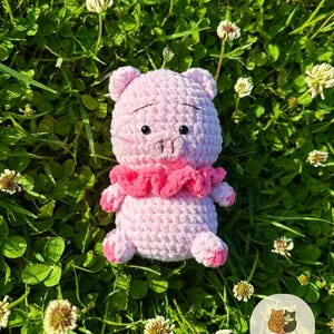 Crochet Pig Keychain , Amigurumi Pig , Pig Plushie,  Handmade Gift , Stuffed Pig Keychain