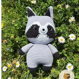 Crochet Raccoon Doll: Handmade Stuffed Animal
