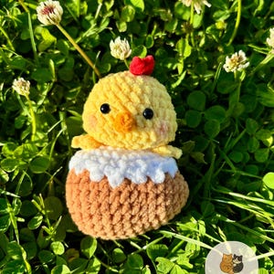 Mini porte-clé poulet au crochet, mini poulet Amigurumi, mini peluche poulet, cadeau fait main, mini porte-clé poulet farci