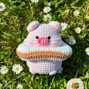 Cerdito de crochet: peluche amigurumi hecho a mano