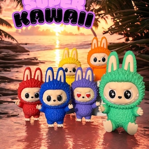 Labubu Style Cake Topper – 3D Printed Cute Cartoon Figurine for Birthday Cakes, Party Decorations, Custom Cake Topper