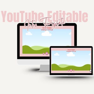 Camera Roll YouTube Intro Template | DIY Creator Branding | Editable Canva Template