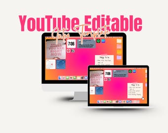 FaceTime YouTube Intro & Outro Canva Template | Editable Canva Video