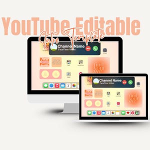 FaceTime YouTube Intro & Outro Canva Template | iPhone Incoming Call Animation | Editable Canva Video