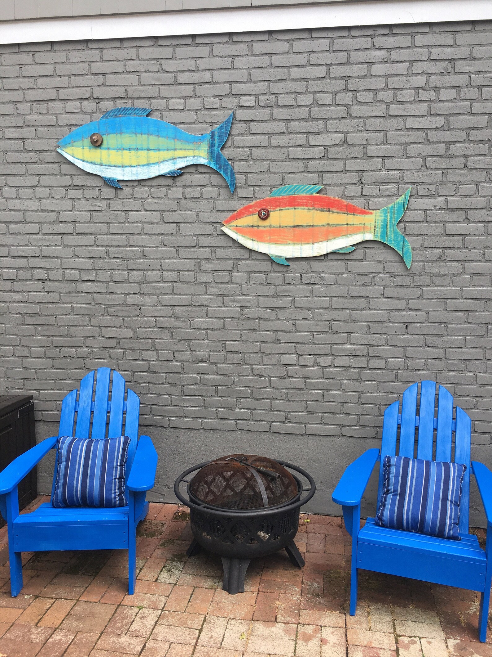 Large Wooden Fish Wall Art: Tropical Beach House Decor by Castawayshall ...