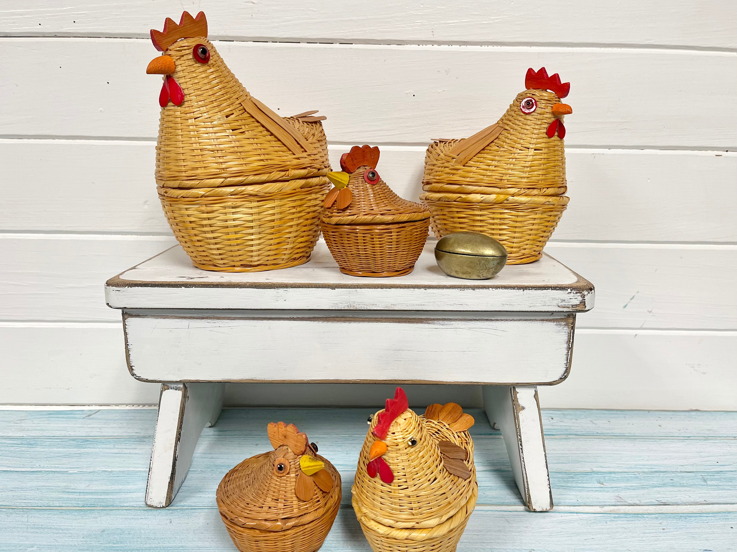 Rattan Chicken Basket
