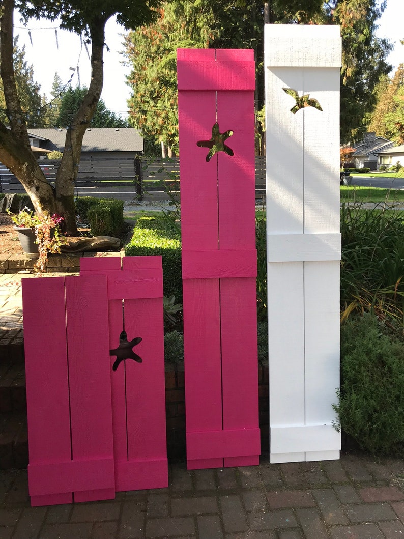Shutter Exterior Interior One Cedar Wood Painted Or Unpainted Beach Cottage Lake Country House 72 Inch By Castawayshall