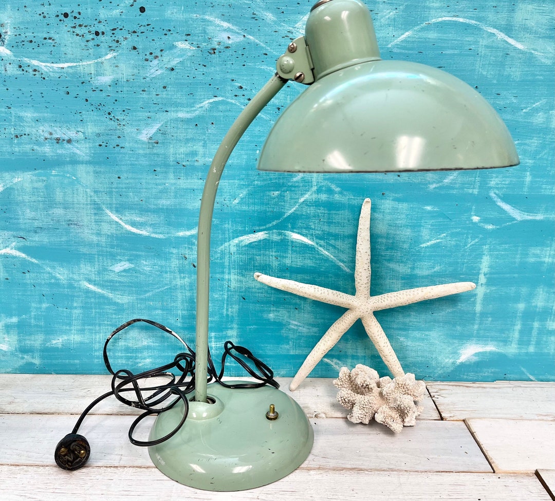 Vintage Kaiser Idell Mint Green Table Lamp 6556: Christian Dell