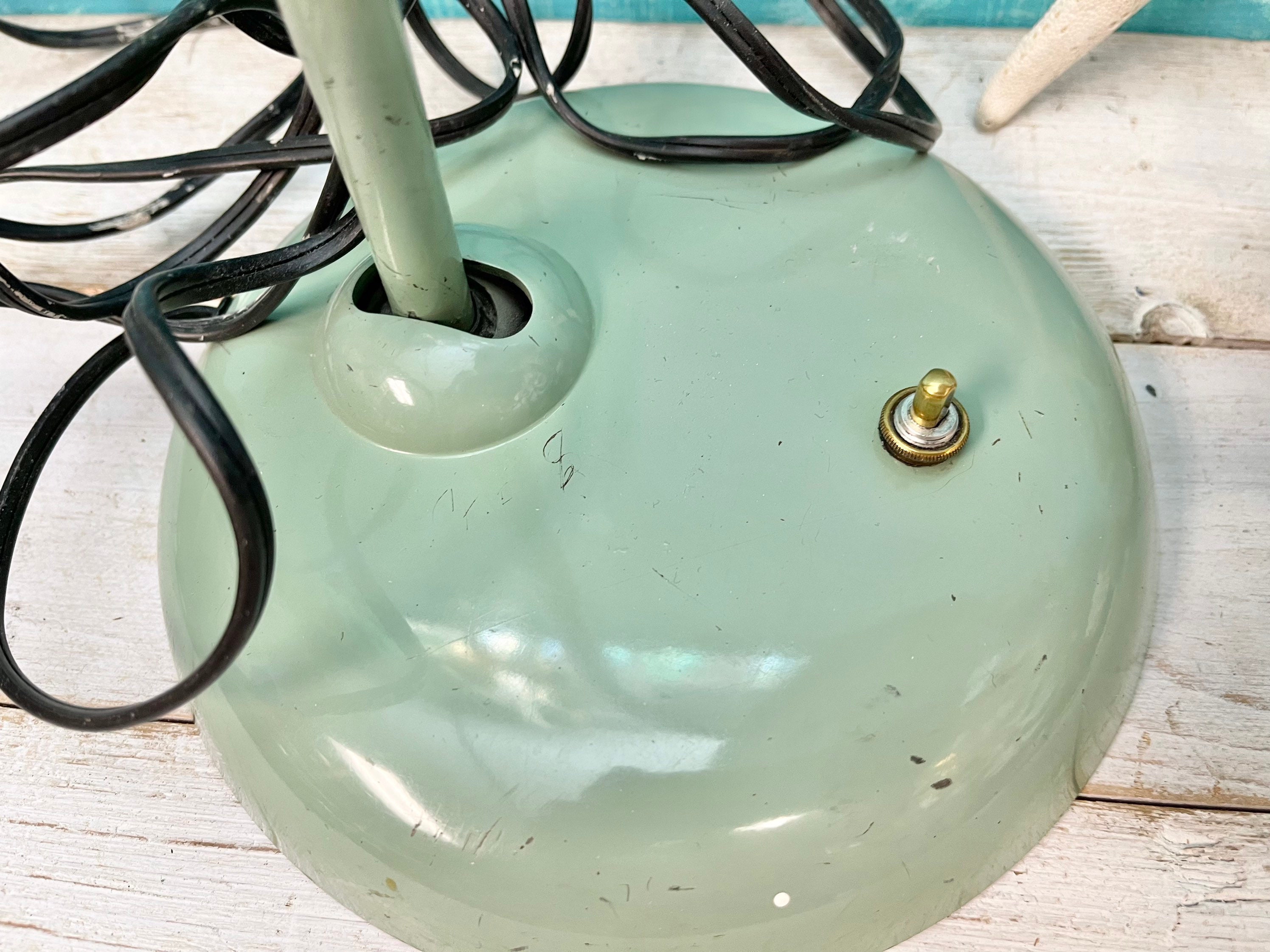 Vintage Kaiser Idell Mint Green Table Lamp 6556: Christian Dell