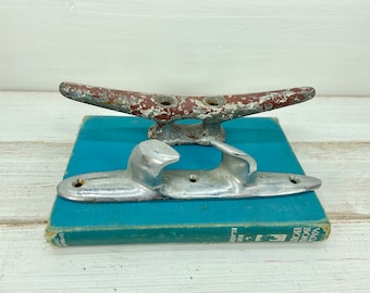 Vintage Cleats, Set of 2 Dock Cleats, Boat Tie Downs, Nautical Beach House Decor, Lake Rustic Coastal Decor at CastawaysHall - Ready to Ship