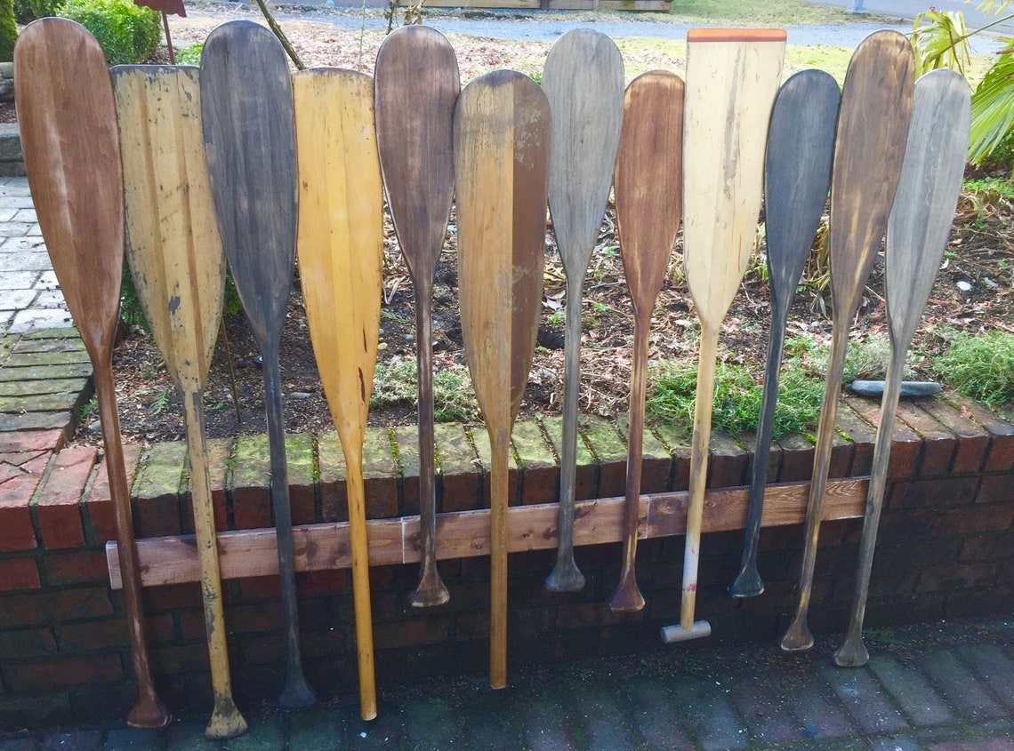 Painted Paddle Oar Headboard KING Size Vintage Style Beach Etsy