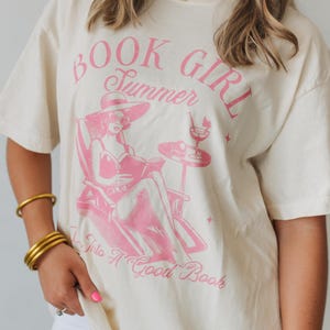 Book Girl Summer, Booktok, Booktok Shirt, Comfort Colors Graphic Tee, Summer Book Shirt, Bookish Gift, Hot Girl Summer