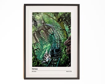 Alton Towers Thirteen Ride Info Poster Print - Theme Park Art