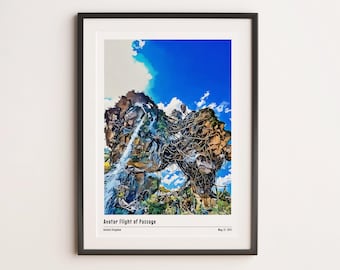Avatar Flight of Passage Info Print – Animal Kingdom Ride Poster, Unframed