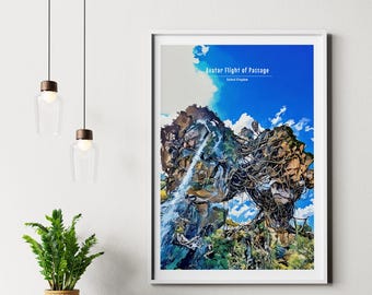 Avatar Flight of Passage - Animal Kingdom - Disney World - Ride Poster Print, Theme Park Fan, For Him, For Her, Unofficial, Unframed