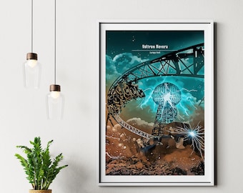 Voltron Nevera - Europa Park - Ride Poster Print, Theme Park Fan, For Him, For Her, Unofficial, Unframed