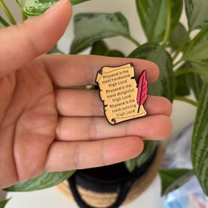 Rhysand High Lord Enamel Pin • ACOTAR Inspired Fan Gift • Bookish Collectible Pin