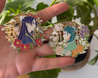 Maomao & Jinshi Inspired Enamel Pins