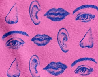Kreativt rosa digitalt mönster för hantverk och designprojekt