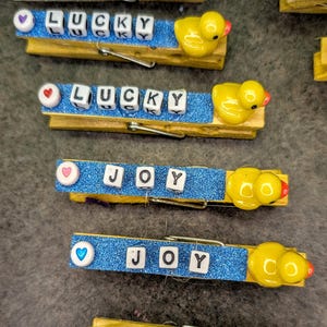 DUCKS AND CHICKS  sports cheer clothespins