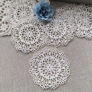 Filigraan papieren onderzetters/mandala's – uitknipsels gemaakt van 300g papier | Knutselmateriaal voor scrapbooking, kaarten, bruiloften, vintage of doe-het-zelf