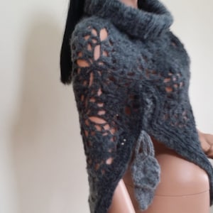 Crochet cape, poncho. very chic and beautiful made. ON SALE