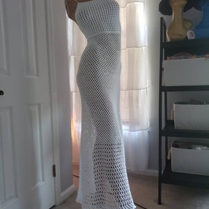 Handmade crochet dress.