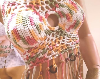 Halter  crochet top