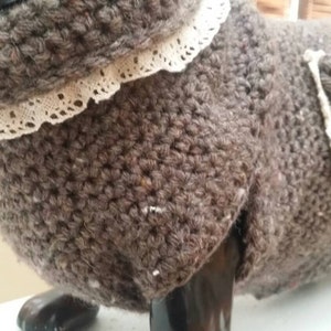 Doxie winter sweater,  hand made. Unique design.