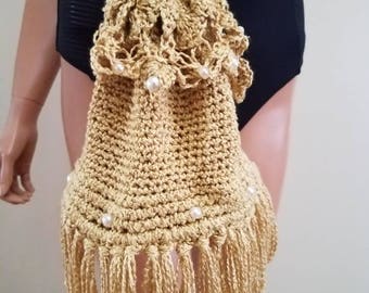 Hand made unique crochet bag. Item available.