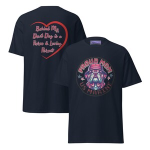 Proud Marine Mom Shirt – Military Support Tee for Mothers – Camo Heart Army Family Gift