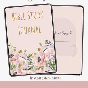 Bible Study Journal: Christian Devotional Guide (PDF Download)