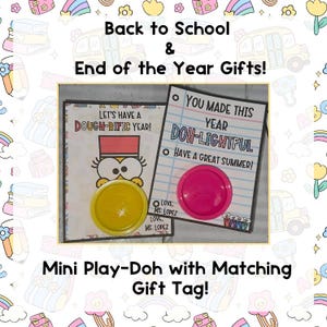 Preassembled Play-Doh Gift Favors | End of the Year & Back to School | Includes Gift Tag | Student Gifts | Classroom Favors