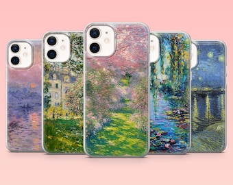 Monet Phone Case Claude Monet Painting Cover for iPhone 16 Pro, 15, 14, 13, 12, Samsung S25+, S24FE, S23, S22, A16, A55, A2, Pixel 9