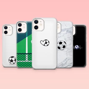 Football Phone Case Sports Soccer Cover for iPhone 16 Pro, 15, 14, 13, 12, Samsung S25+, S24FE, S23, S22, A16, A55, A2, Pixel 9