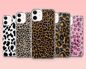 Telefoonhoesje met luipaardprint Cheetah Wild Animal Cover voor iPhone 16 Pro, 15, 14, 13, 12, Samsung S25+, S24FE, S23, S22, A16, A55, A2, Pixel 9