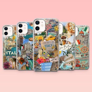 Italy Phone Case Vacation Vibe Italian Cover for iPhone 16 Pro, 15, 14, 13, 12, Samsung S25+, S24FE, S23, S22, A16, A55, A2, Pixel 9
