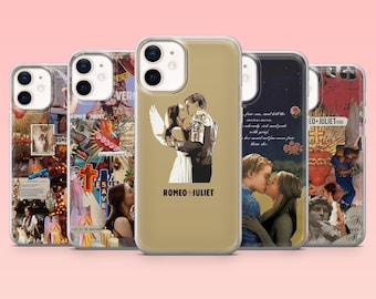 Romeo and Juliet Phone Case Shakespeare Literary Love Cover for iPhone 16 Pro, 15, 14, 13, 12, Samsung S25+, S24FE, S23, S22, A16, A55, A2