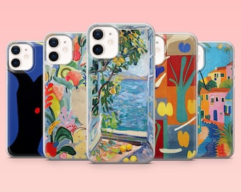 Henri Matisse Phone Case Paintings Art Cover for iPhone 16 Pro, 15, 14, 13, 12, Samsung S25+, S24FE, S23, S22, A16, A55, A2, Pixel 9