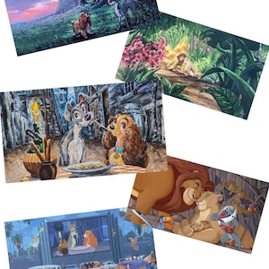 Animals Set - 5 Disney Fine Art Digital Files Formatted Specifically for Samsung Frame TV