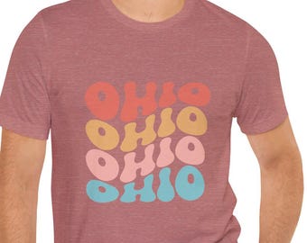 Retro Ohio Graphic Tee: Unisex Jersey T-Shirt, Vintage Style