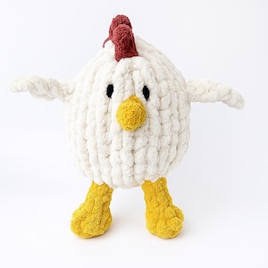 Hand-Knitted Chicken Plushie