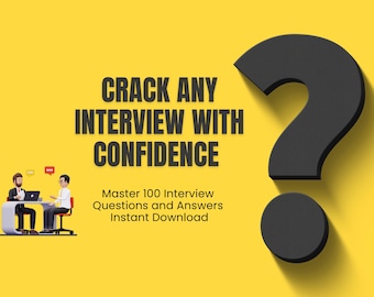 Interview Questions & Answers Guide | Job Interview Prep (Instant Download)