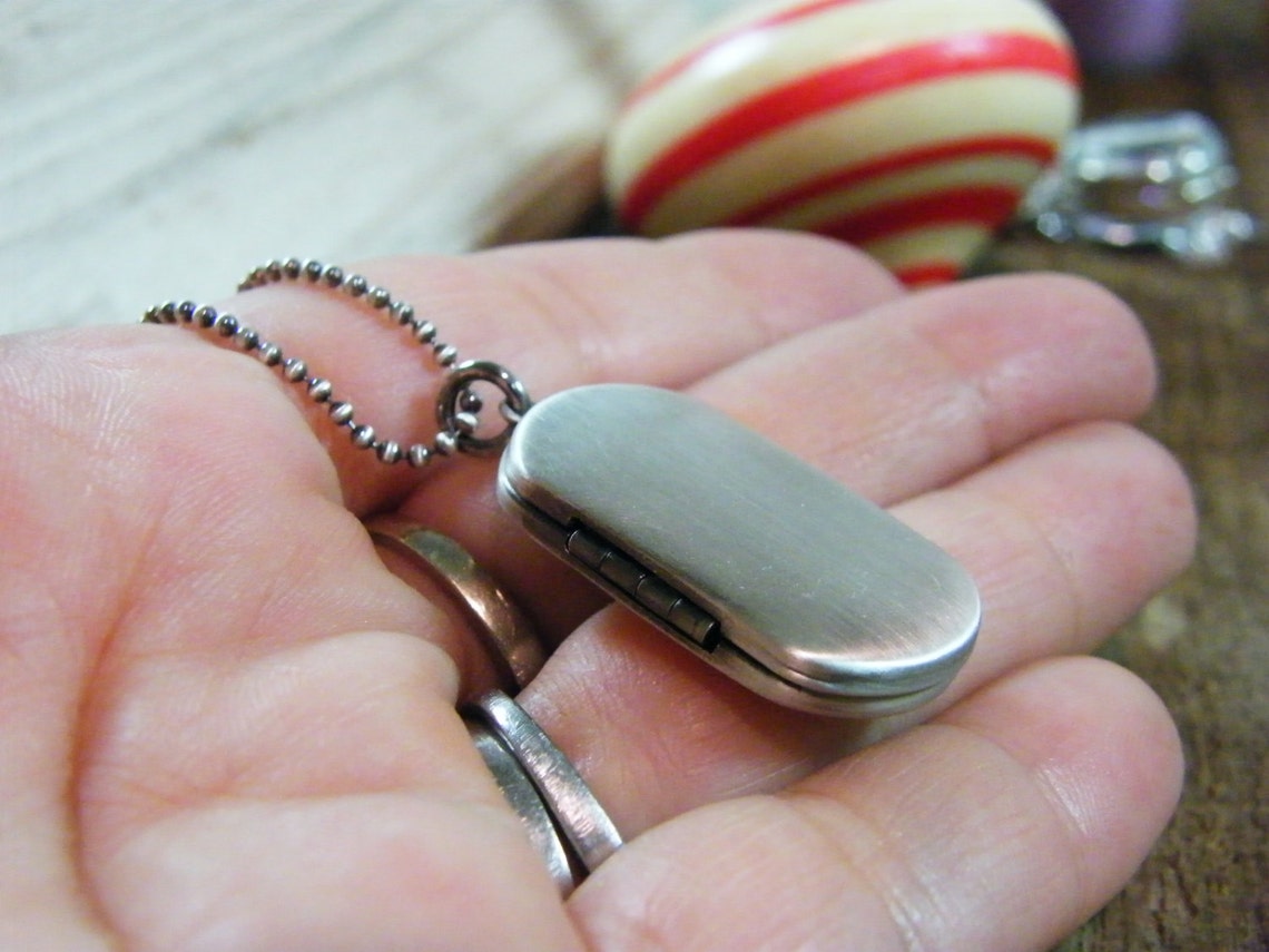 Men's locket / men's photo locket / men's dog tag Etsy